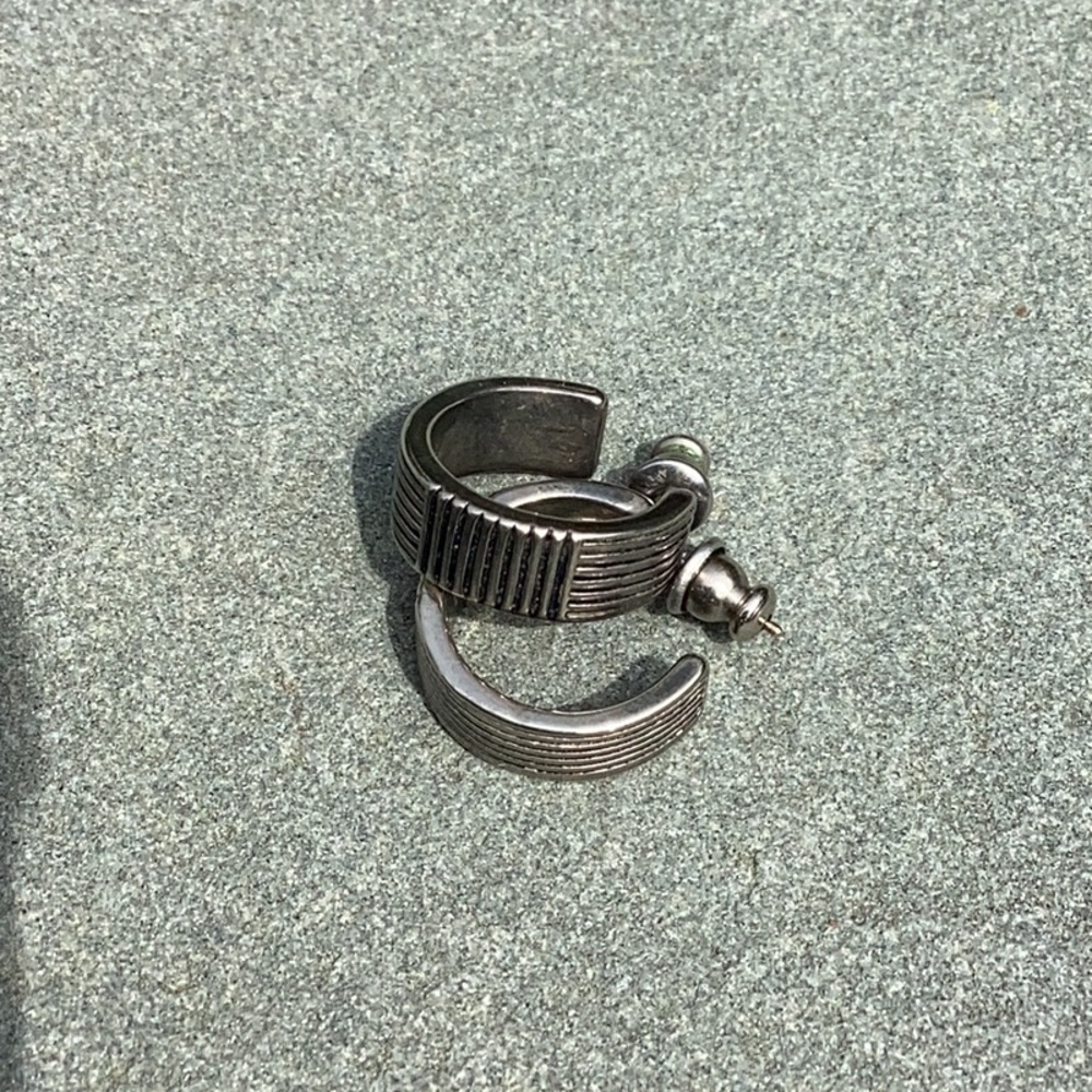 Vintage Ralph Lauren Silver Hoop Earrings